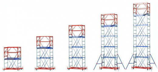 Вышка-тура Мега-2, h-4,0м (4,9м - рабочая высота)